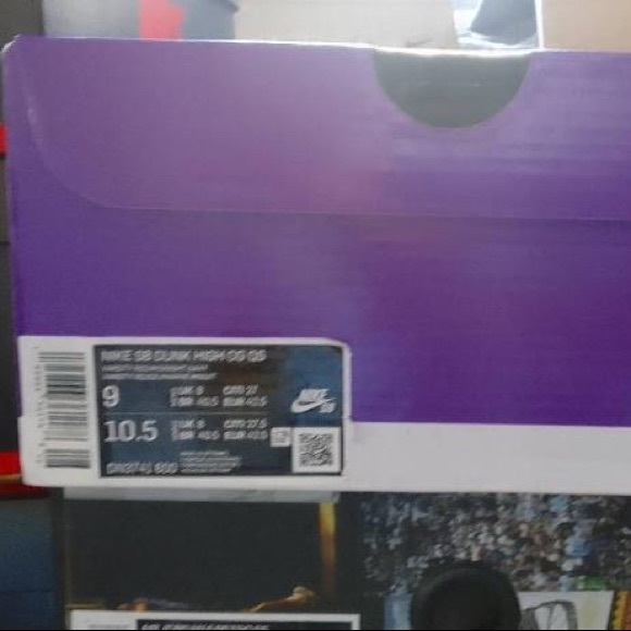 Nike x Supreme Dunk High SB “By Any Means” Red, Navy (Size 9) - Picture 2 of 2